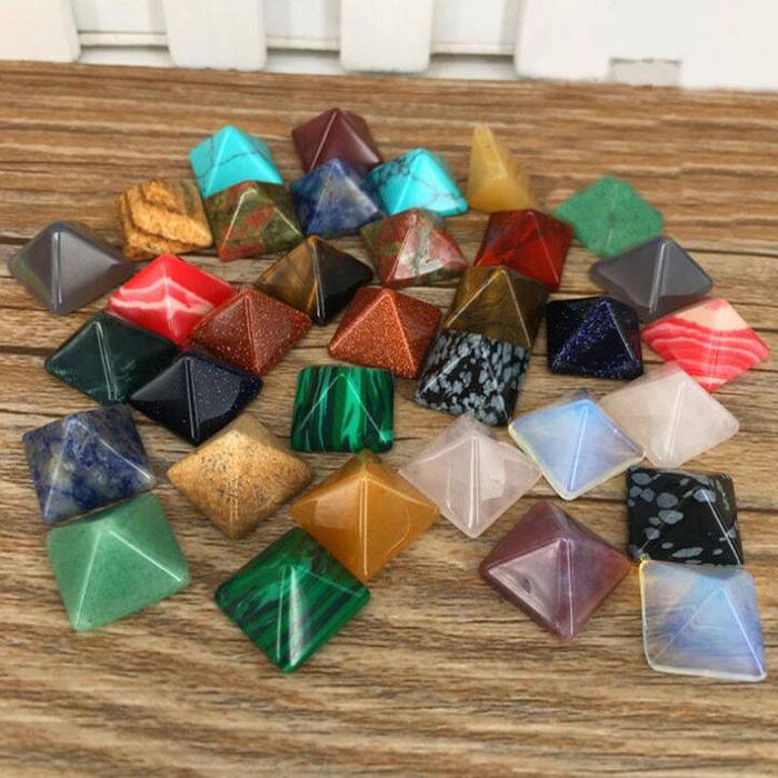 AM ~ Set Batu Chakra, 7 Buah/Set, Set Batu Chakra Penyembuhan Kristal