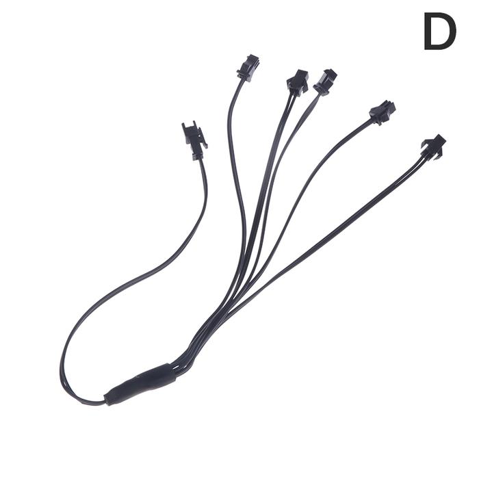 AM ~ kabel konektor Splitter lampu strip, kabel Neon LED 1 ke