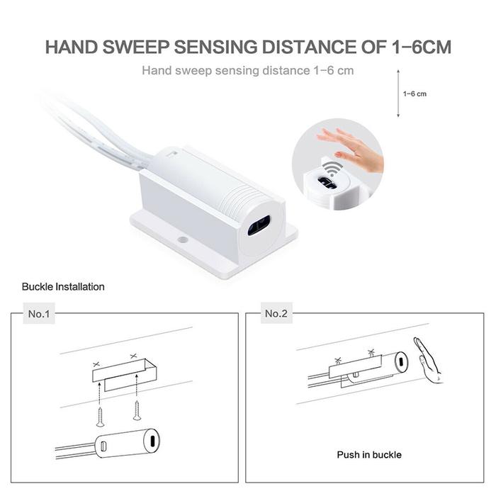 AM ~ saklar Sensor gerak DC12V 24V, menyapu tangan Sensor IR