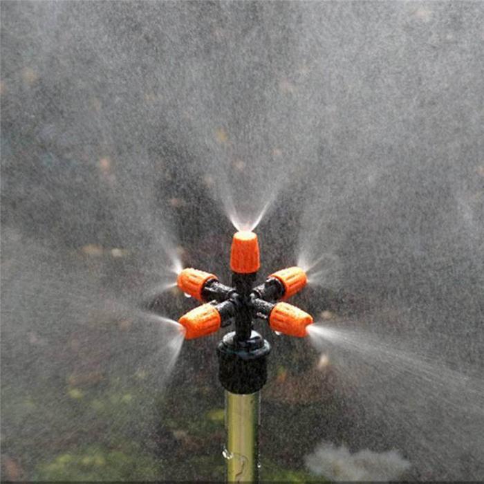 AM ~ Semprotan Sprinkler Taman, Irigasi Kabut 5 Kepala Nozzle