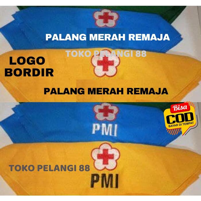 Syal Slayer PMI dan PMR Madya Wira Hasduk PMR PMI SD SMP MA Sablon