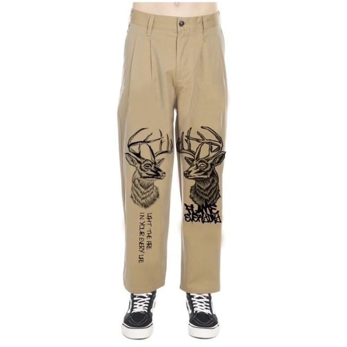 Flame Everyday Deer Miror Baggy Pants