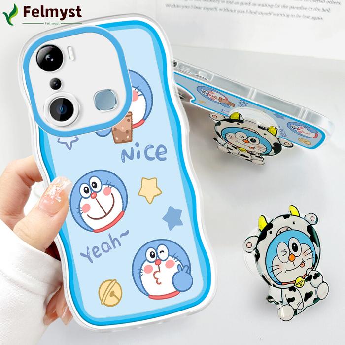 Pelindung Ponsel Infinix Hot 20I X665C X665E, Casing Ponsel Doraemon