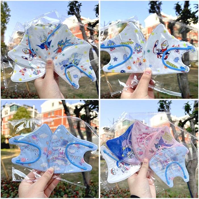 Masker Bayi 3D, Masker Anak Topeng Anak Laki-Laki 10 Buah Masker Anak
