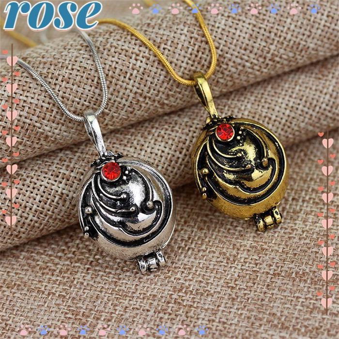 Rose The Vampire Diaries Kalung Pria Rusak Biker Rock Gothic Hip Hop