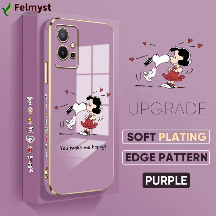 Casing Ponsel + Tali, Sarung Hp Untuk Vivo Y55S 2023 5G Y55 + 5G Y75