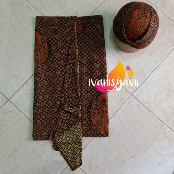 Set Sapit Urang + Blangkon, Motif Truntum Garuda OKKe99
