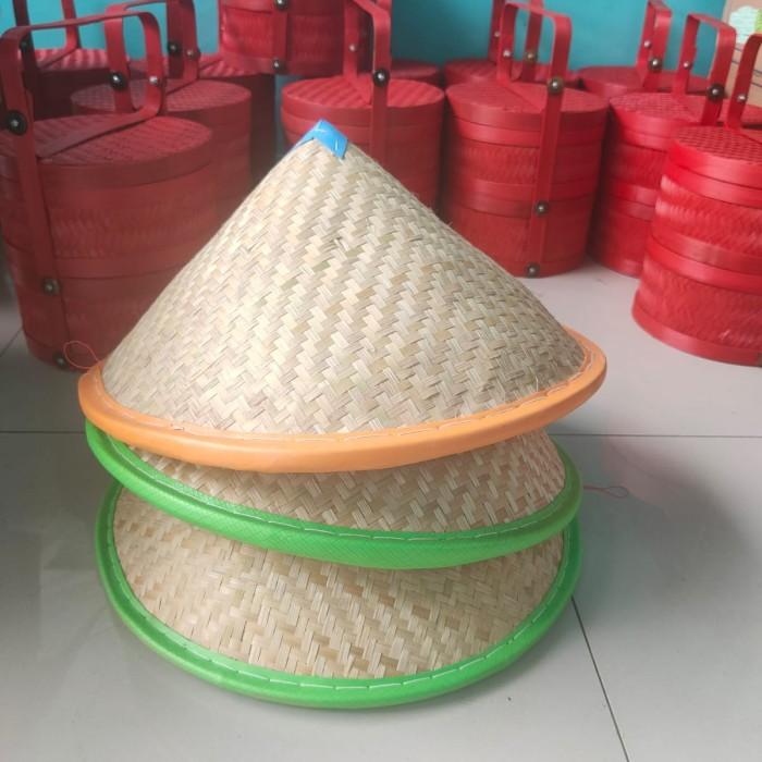 Topi Caping Topi Petani Sawah Topi Sawah Etnik Premium - biasa D35