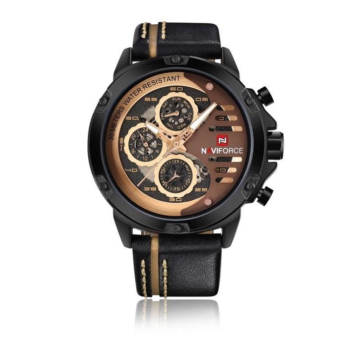 NAVIFORCE NF9110 Jam Tangan Casual Tahan Air 3ATM Kotak