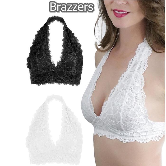 Bra Bh Bikini Pantai Renang Wanita Brukat Transparan Tali Leher Sexy