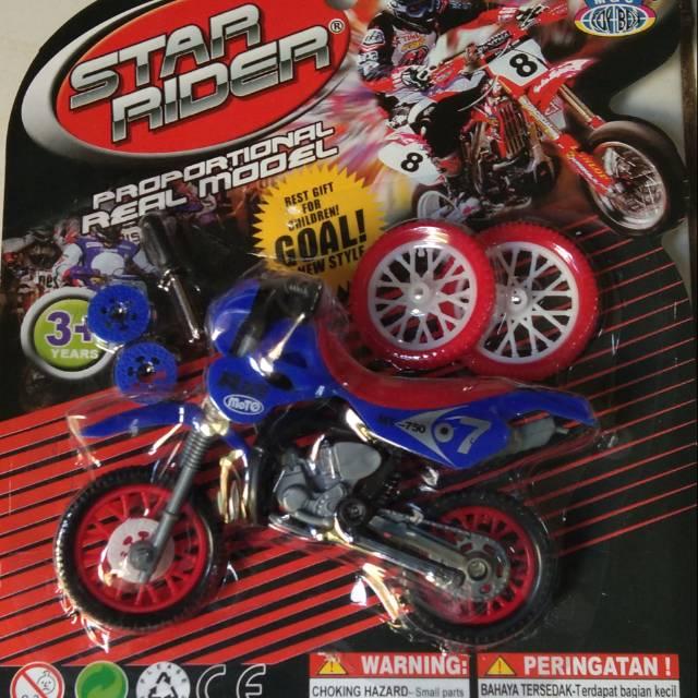 323 Mainan d dan trail obeng gearbox motor MC lengkap ban bonus anak