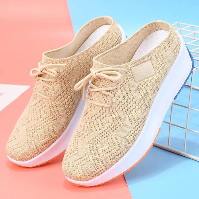 Sepatu Wedges Wanita Import JN3123 Wedges Shoes Wanita fliknit