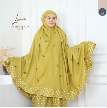 YashCollection Mukena Dewasa Bali Mukena Cemara LAMIA Jumbo