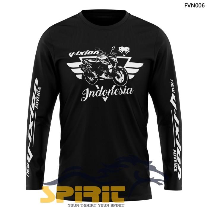 kaos yamaha new vixion baju pria otomotif motor yamaha lengan panjang