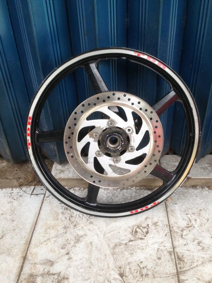 Velg racing depan plus piringan cakram original Yamaha scorpio rx king