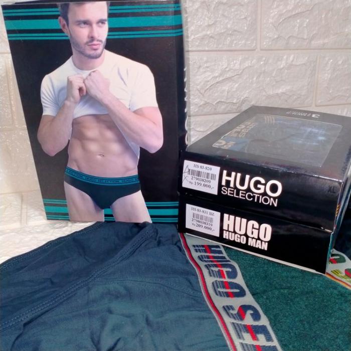 New Hugo 3 Pcs || Cd Hugo Selection S M L Xl Xxl Original Asli ||