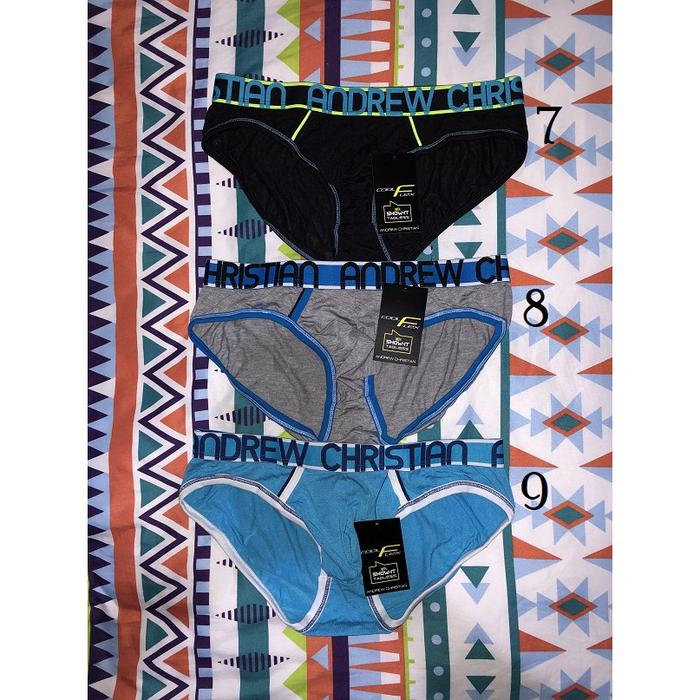 New Stock Size M 2020! Andrew Christian Brief Underwear Size Medium