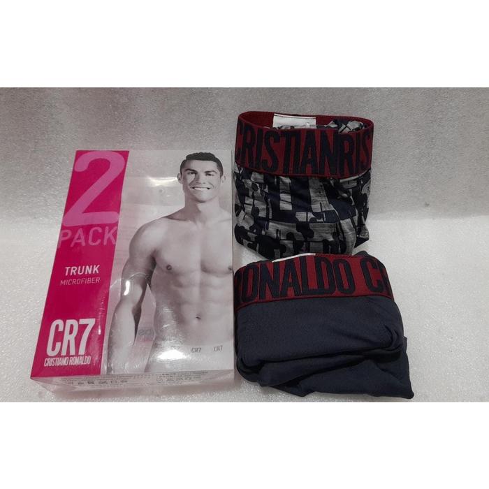 Underwear Cristiano Ronaldo Cr7 Trunk Microfiber 2Pcs Dark Grey Motif