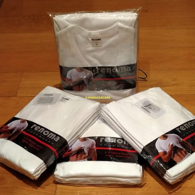 Kaos Dalam Renoma V Neck - Renoma Underwear Men - Kaos Dalam Pria Isi