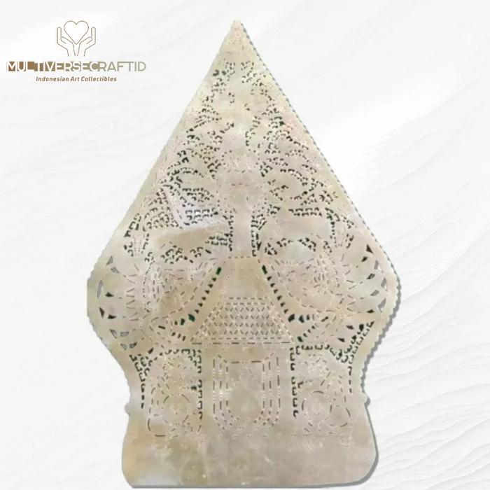 Wayang Alusan Kulit Asli Putihan Wayang Kulit Gunungan 70cm