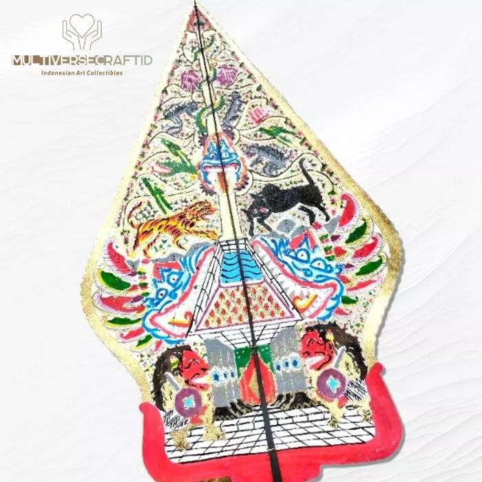 Wayang Alusan Kulit Asli Gunungan 70cm Gapit Bambu