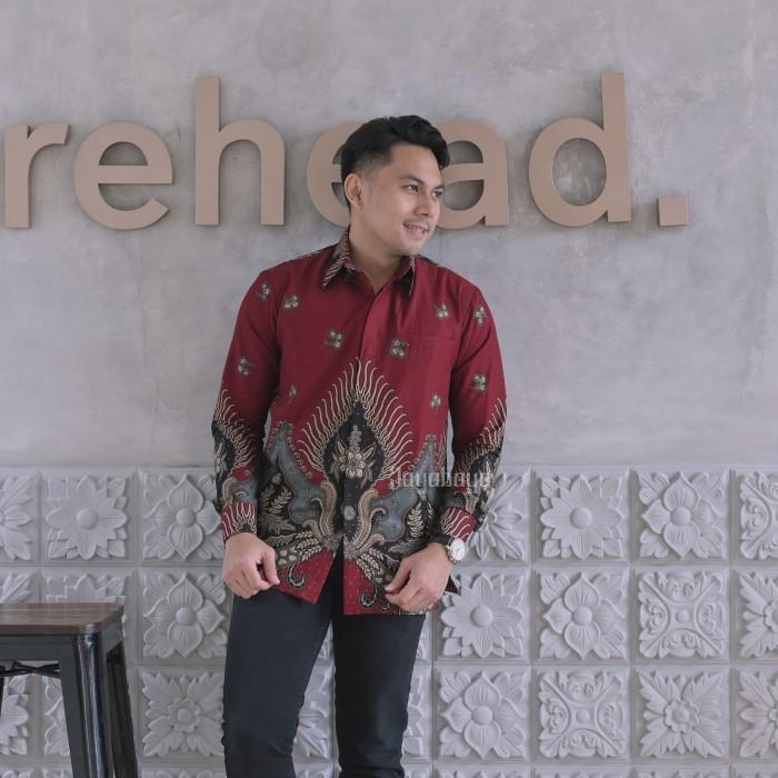 Jayabaya Batik Prabu WIjaya Kemeja Batik Pria Lengan Panjang