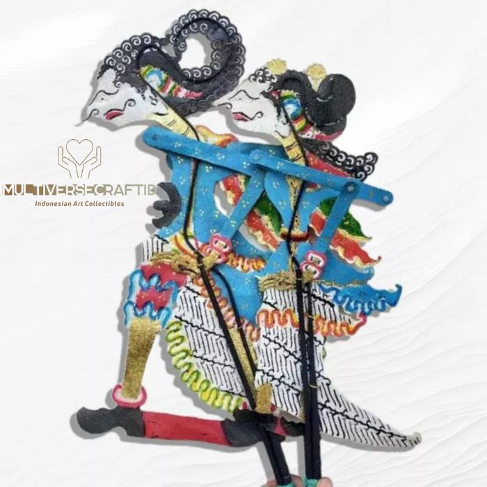 Wayang Alusan Kulit Asli Wayang Kamajaya dan Dewi Ratih Gapit Bambu
