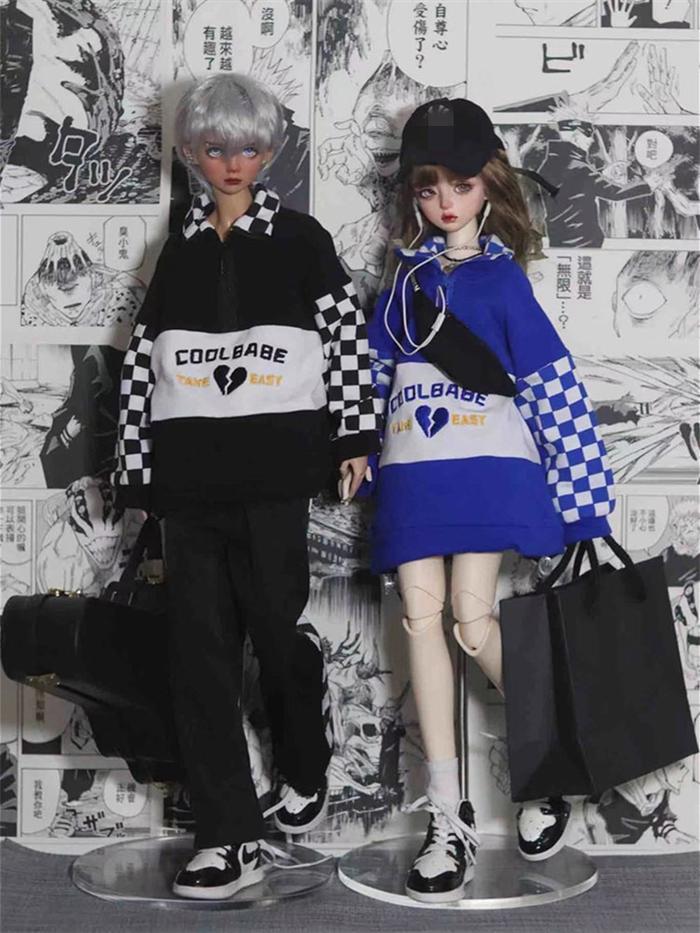 Bjd Doll Hoodie Clothes For 1/3 1/4 Bjd Sd Msd Doll Fashion