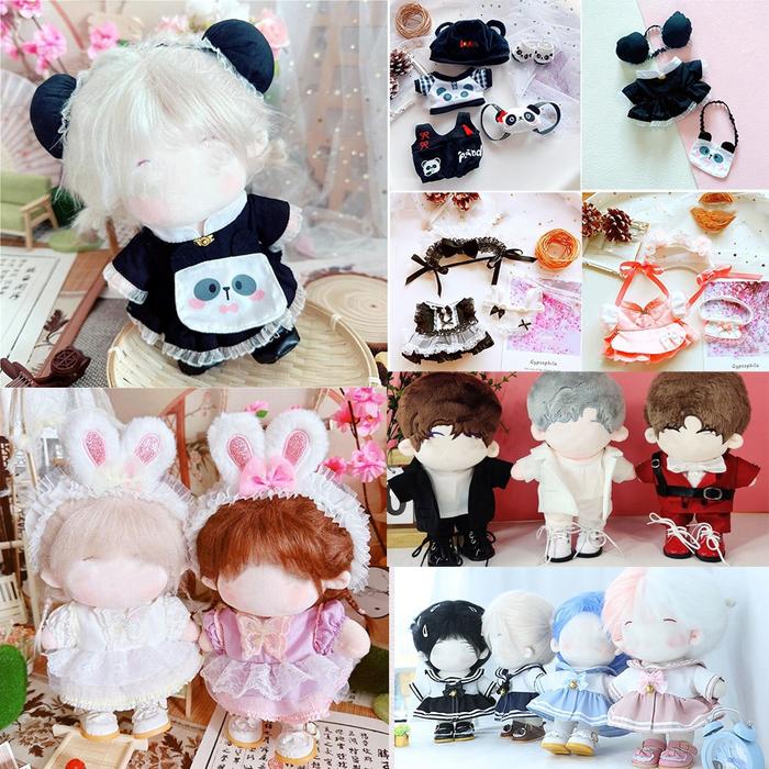 20Cm Doll Clothes Rabbit Ear Knotbow Butterfly Princess