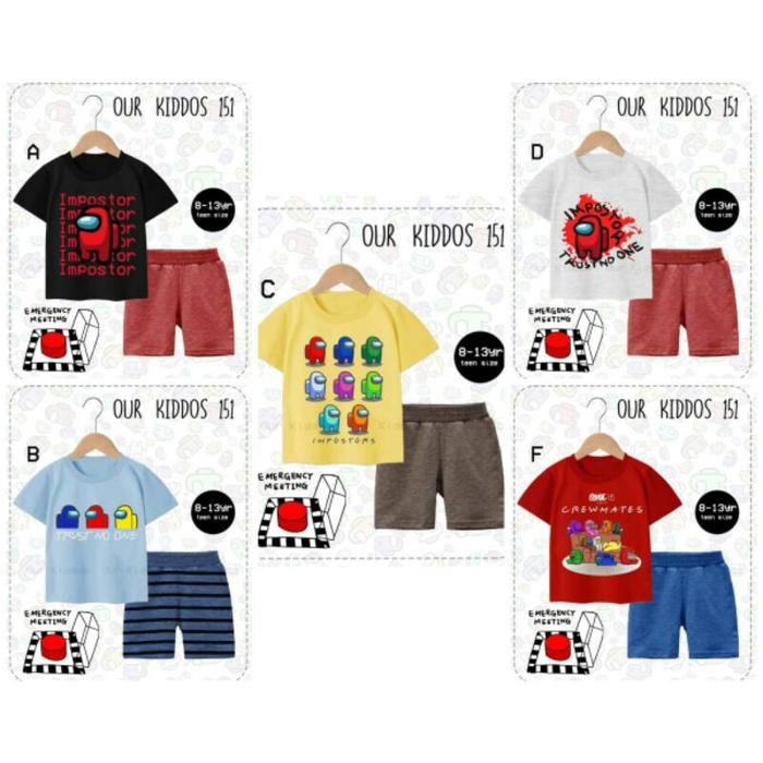 Unik OK151 SETELAN AMONG US bahan katun Diskon