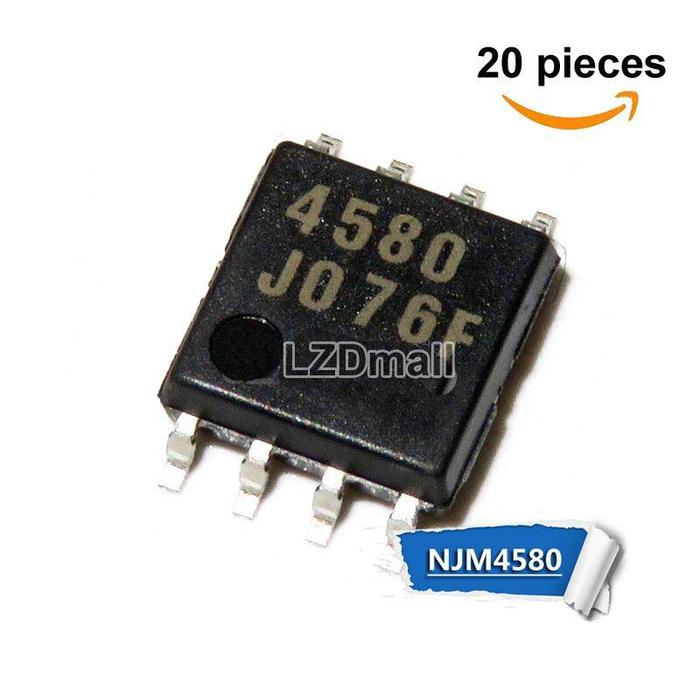 Promo 20 Buah IC SOP-8 JRC4580 SOP8 4580 4580D SMD Chip Amplifier Oper