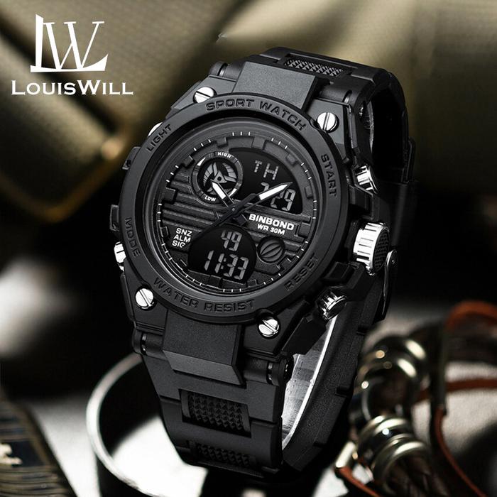 Grosir LouisWill Jam Tangan Pria Gerakan Elektronik Jam Tangan Fashion