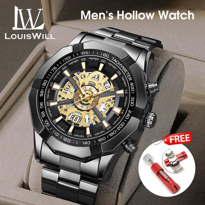 Promo LouisWill Jam Tangan Pria Modis, Jam Tangan Pria Bisnis, Jam Tan