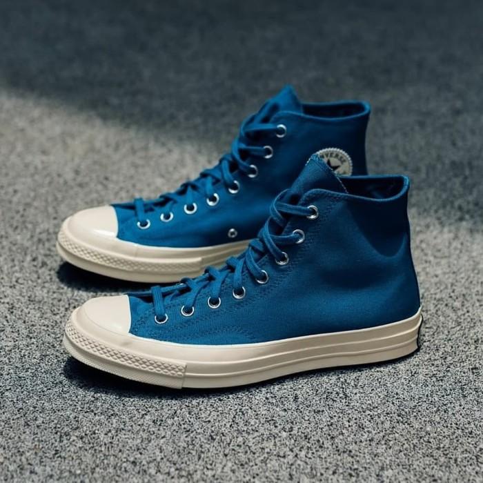 Sepatu Sneakers Pria Converse Chuck 70 High Cape Blue Egret 168849C