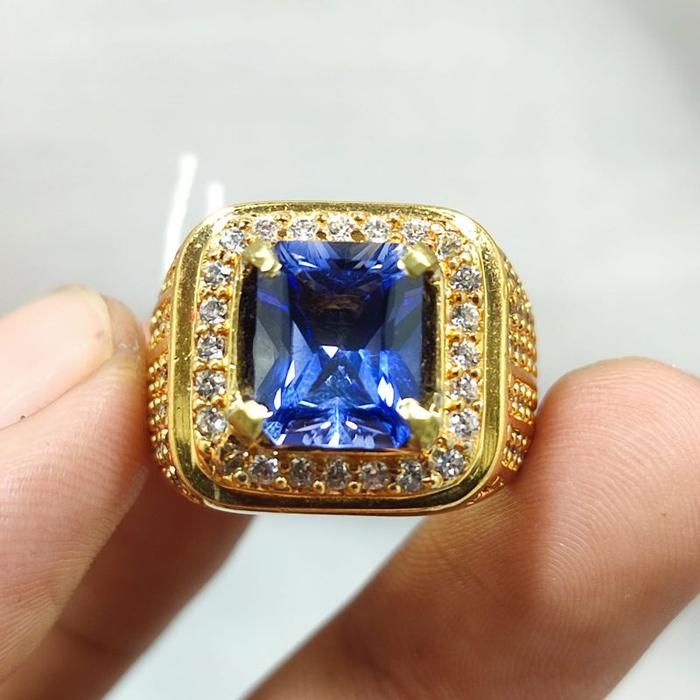 BATU ROYAL KING BLUE SAFIR ASLI BANGKOK KEKERASAN 9 MOHS TOP QUALITY