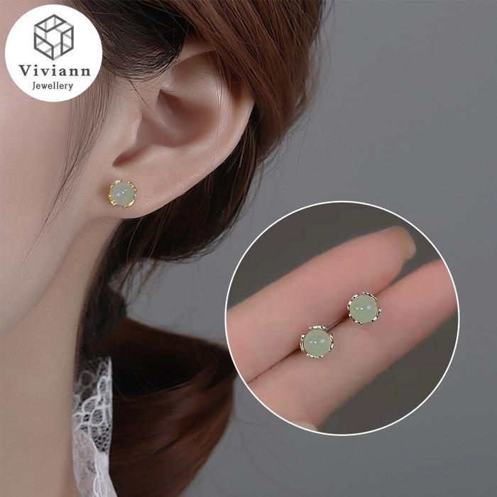 Diskon Viviann Anting Asli Anting Perjalanan Wanita Anting Giok Kualit