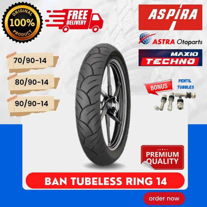 BAN ASPIRA TUBELESS BAN TUBLES ASPIRA MAXIO TECHNO RING 14 BAN