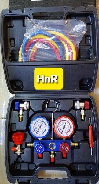 Testing Manifold Meter Alat Isi Freon AC Mobil R-12 R-134a - KOMPLIT