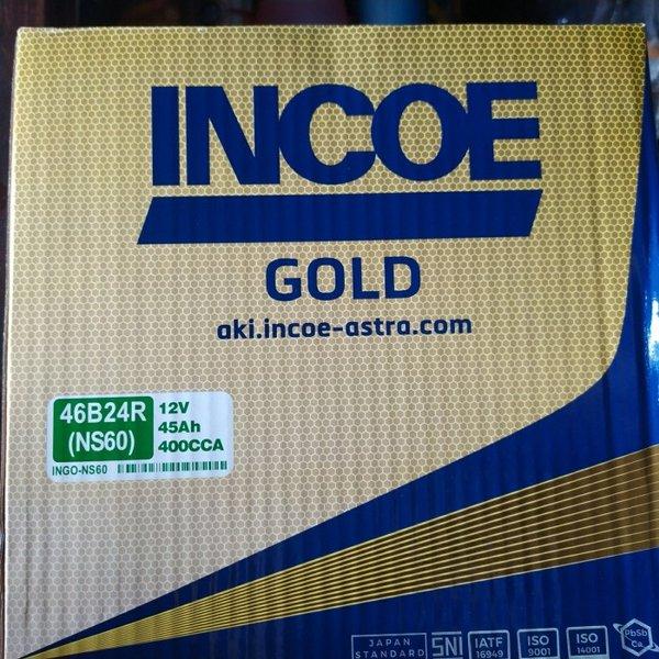 Promo aki mobil INCOE GOLD type NS60 12v-45ah Berkualitas