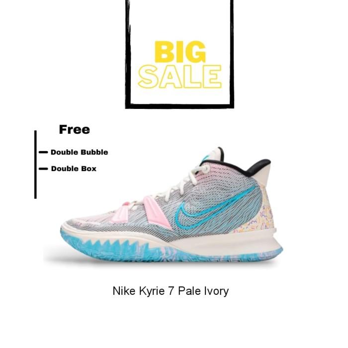 sepatu Pria sneakers Nike Kyrie 7 Pale Ivory - Abu-abu 43 (27cm)