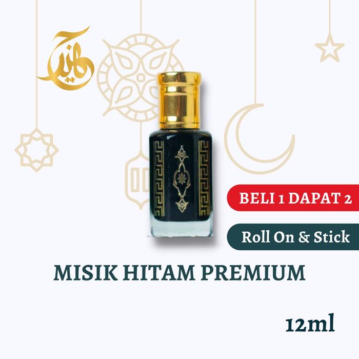 [Beli 1 Dapat 2] 12ml Misik Hitam Super Kental Asli 100% | Misik Hitam