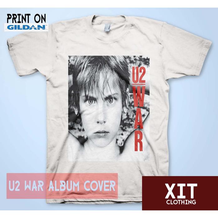 Jual Kaos DTG Musik u2 war album cover Diskon