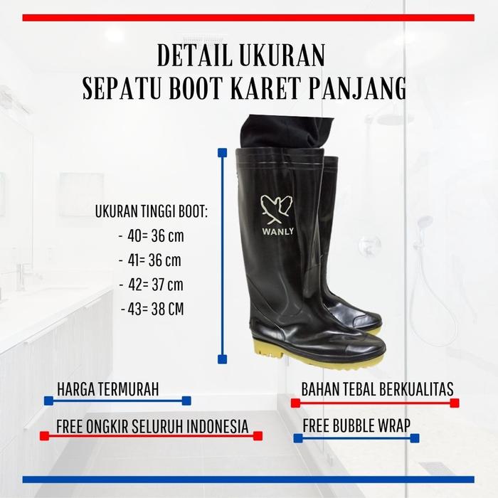 SEPATU BOOT/SEPATU BOOT KARET MURAH/SEPATU BOOT PANJANG/SEPATU BOOT