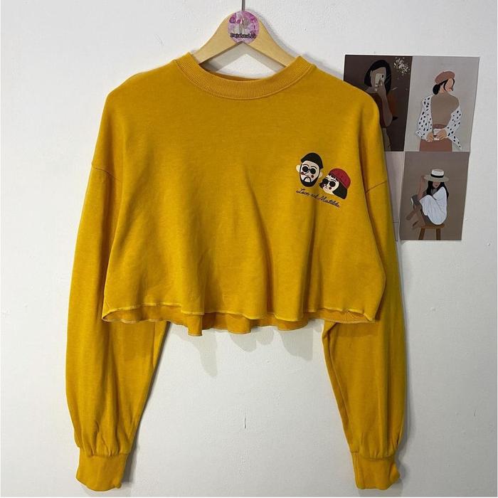 LEON AND MATILDA SWEATER CROOPE BAHAN FLEECE KUBUS OC 2865