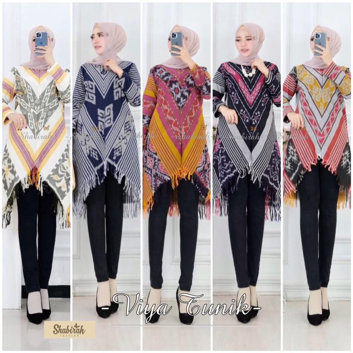 termurah COD - VIYA TUNIK BATIK KEKINIAN / ATASAN BATIK KERJA