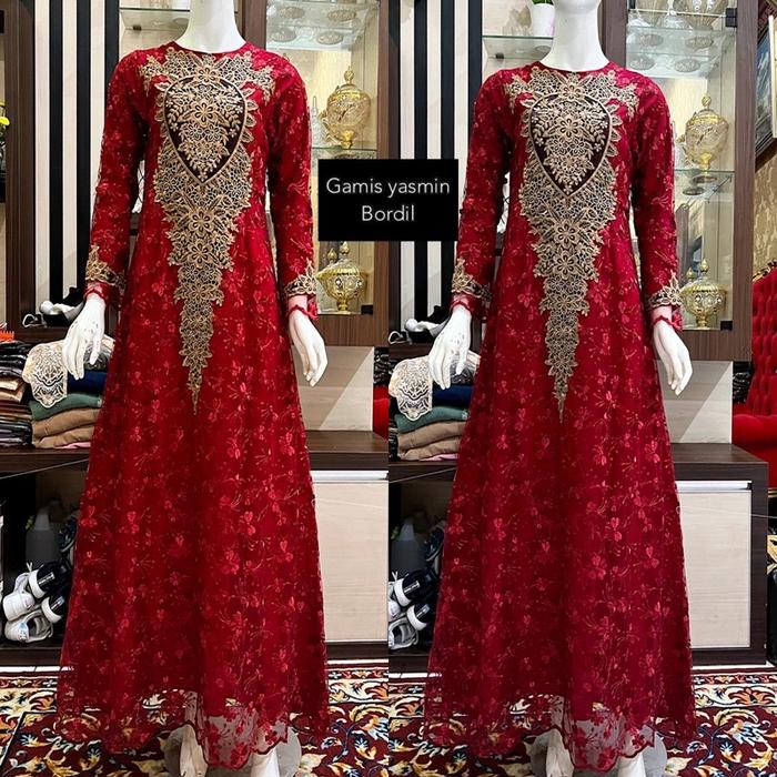 Gamis Pesta Modern Terbaru Kebaya Bordil Yasmin By Mira Jaya