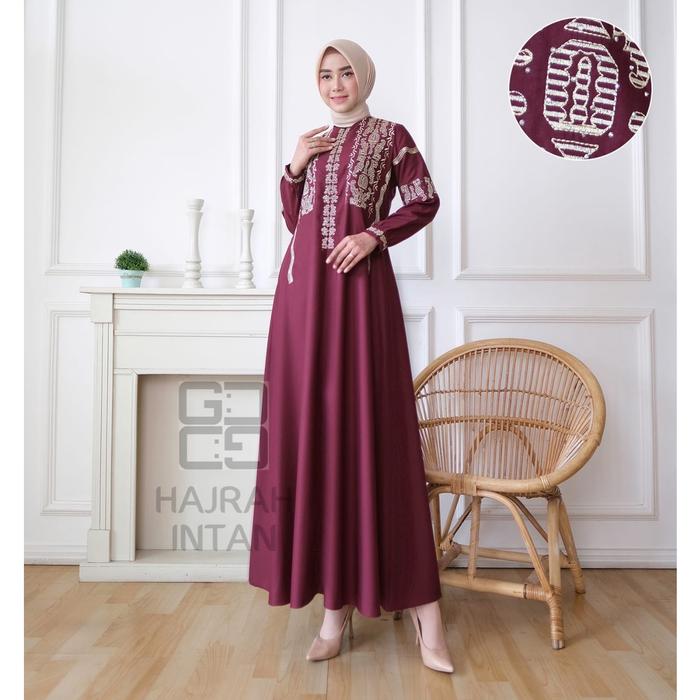 Gamis Guzel Hajrah Intan Terbaru Ready Ukuran Sampai Jumbo