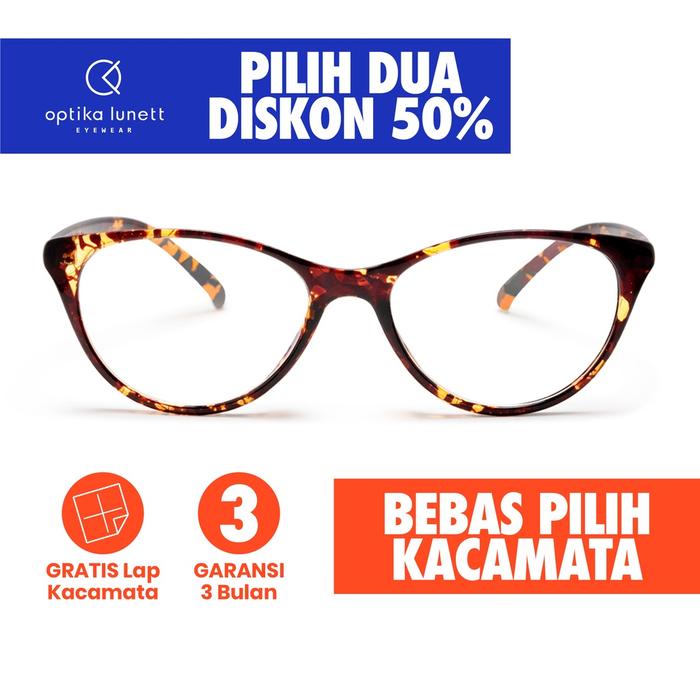 Promo Kacamata Optika Lunett Conway Tortoise Limited