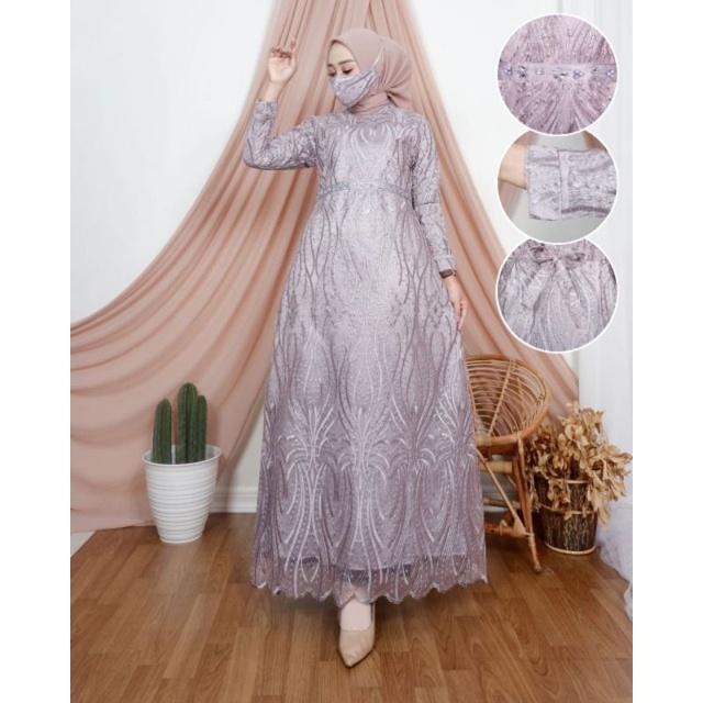 Hb - Gamis Kebaya Wisuda -dress Kirania Lamaran Wanita Modern