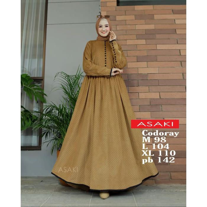 Singgalang Busana Gamis Polos Dan Kotak Asaki Mayasari Terbaru gamis D